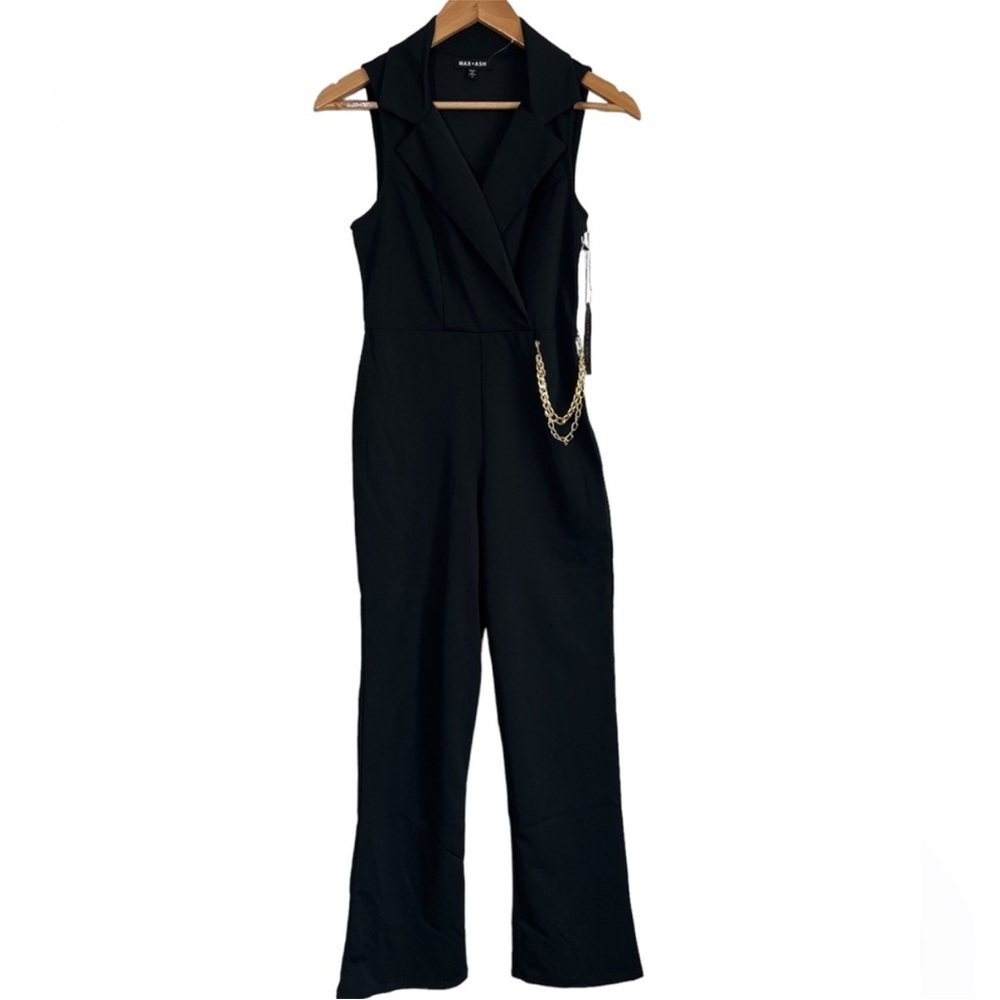 MAX & ASH XL Elegant Black Jumpsuit
